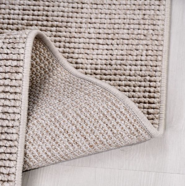 Crea Halı Ecole EC003 Bej Bukle Dokuma Yumuşak Tuşeli Hav Toz Vermez Salon Halısı My Crea Home