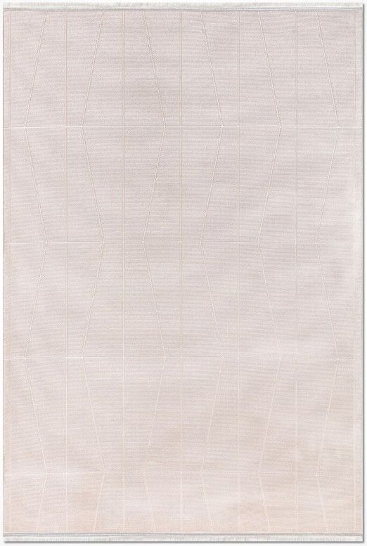 Crea Halı SAFİR - 17418K Modern Dokuma Klasik Desenli Salon Halısı Krem Yolluk My Crea Home