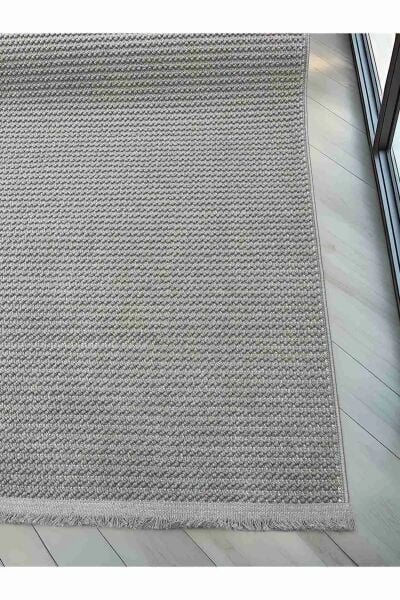 Dinarsu Mira 68975 097 Gri Modern Geometrik Desenli Salon Mutfak Koridor Oturma Odası Halısı