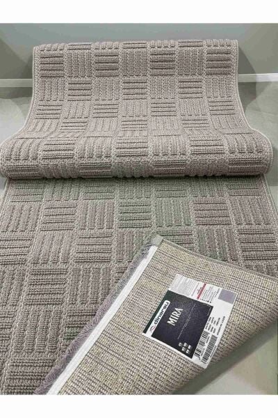 Dinarsu Mira 68975 097 Gri Modern Geometrik Desenli Salon Mutfak Koridor Oturma Odası Halısı