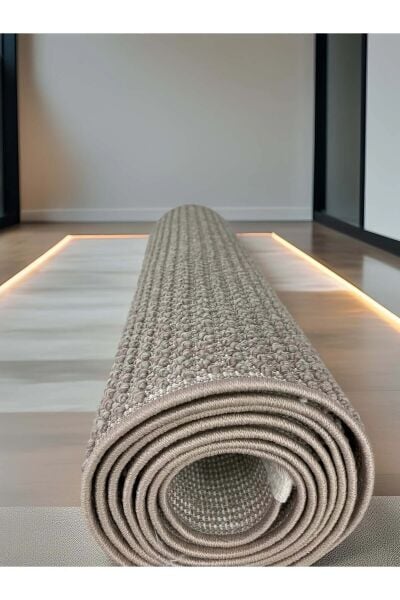 Dinarsu Mira 68975 071 Bej Modern Geometrik Desenli Salon Mutfak Koridor Oturma Odası Halısı