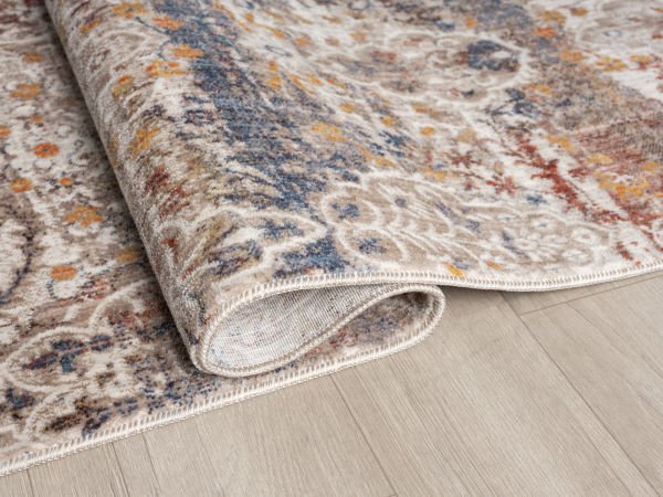 Seyran Asır 0250 Bej Salon Halısı Yolluk Yumuşak Tuşeli Modern Dokuma Makine Halısı