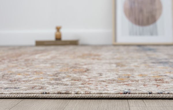 Seyran Asır 0250 Bej Salon Halısı Yolluk Yumuşak Tuşeli Modern Dokuma Makine Halısı