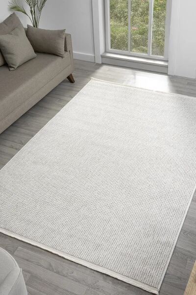 Seyran Halı Step 360 Krem Bej Yüksek Kaliteli Yumuşak Dokulu Modern Halı Salon Koridor Halısı