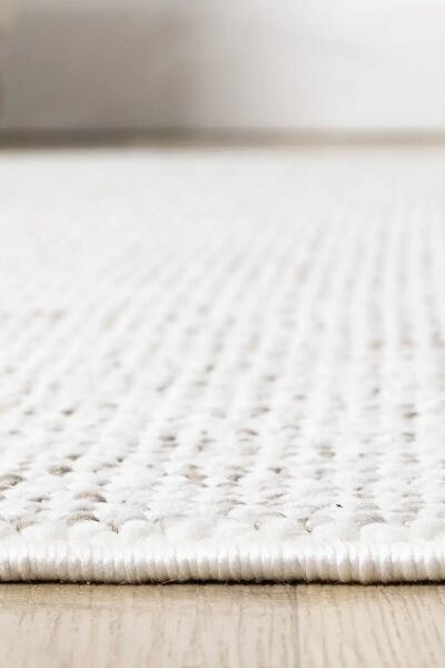 Seyran Halı Step 360 Krem Bej Yüksek Kaliteli Yumuşak Dokulu Modern Halı Salon Koridor Halısı