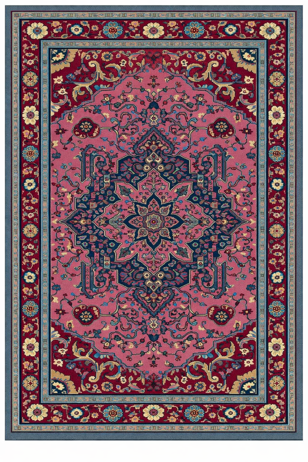 Drom Pamuk Dokuma Taban Kaymaz Şönil Makinede Yıkanabilir Kilim Multi Etnik Salon Yatak Odası Mutfak Koridor Yolluk Halı