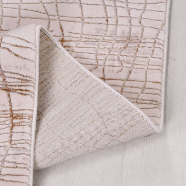 Crea Halı OSAKA - OY04K Modern Dokuma Akrilik Salon Halısı Krem Yolluk My Crea Home