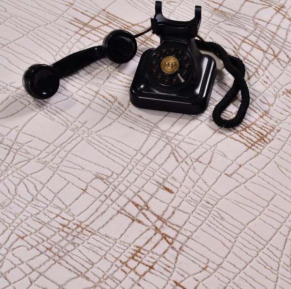 Crea Halı OSAKA - OY04K Modern Dokuma Akrilik Salon Halısı Krem Yolluk My Crea Home