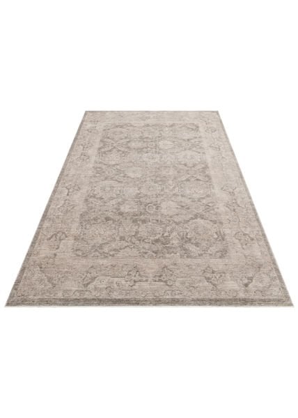 Eko Halı Shiraz SHR 01 Grey Vintage Eskitme Klasik Desenli Yumuşak Dokuma Salon Oturma Odası Halısı