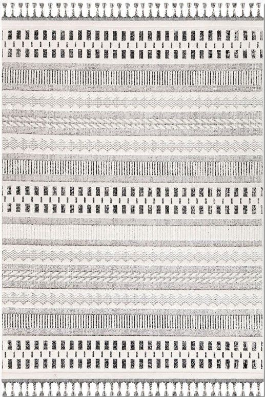 Crea Halı Platon 1700AK Beyaz Bukle Modern Yumuşak Dokulu Halı My Crea Home