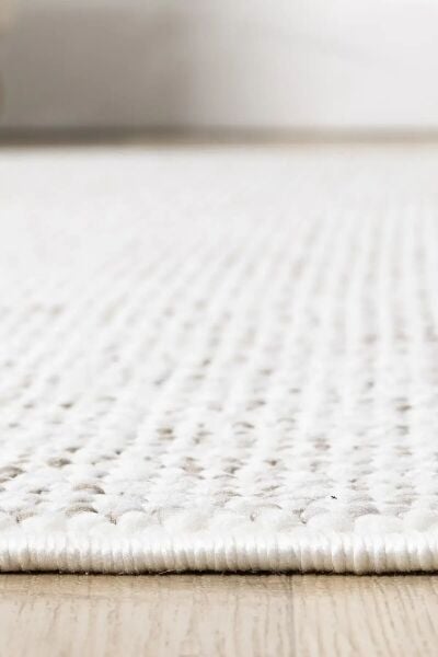 Seyran Halı Step 360 Krem Gri Yüksek Kaliteli Yumuşak Dokulu Modern Halı Salon Koridor Halısı