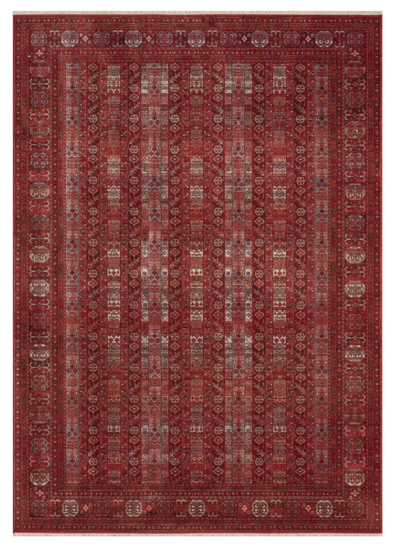 Seyran Asır 0257 Bordo Salon Halısı Yolluk Yumuşak Tuşeli Modern Dokuma Makine Halısı