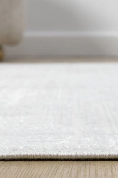 Seyran Halı Sahra 15503 Kemik Akrilik Pamuk Taban Modern Salon Koridor Halısı Yolluk