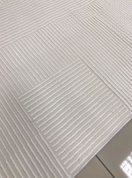 Padişah Lara Koleksiyonu 69718 060 Krem Dokuma Modern Salon Mutfak Halısı Yolluk