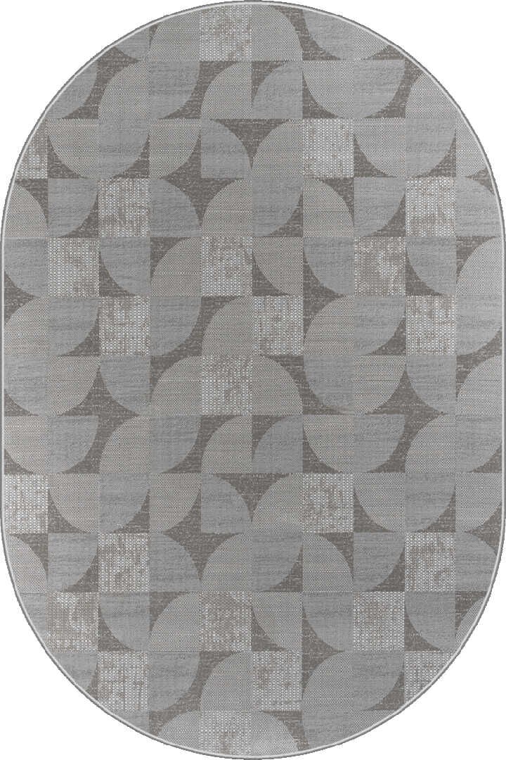 Hayal  HYL1 Yumuşak Kadife Kaymaz Taban Dört Mevsim Yıkanabilir Oval Yolluk Dokuma Salon Mutfak Oturma Odası Halısı