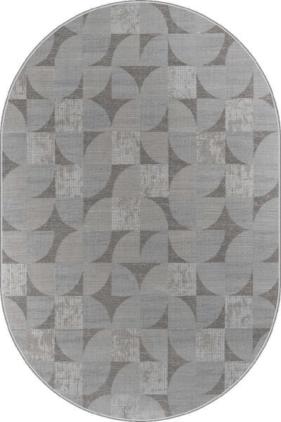 Hayal  HYL1 Yumuşak Kadife Kaymaz Taban Dört Mevsim Yıkanabilir Oval Yolluk Dokuma Salon Mutfak Oturma Odası Halısı