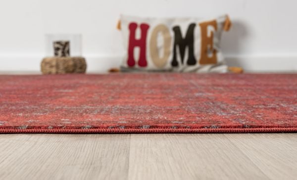 Seyran Asır 0258 Bordo Salon Halısı Yolluk Yumuşak Tuşeli Modern Dokuma Makine Halısı