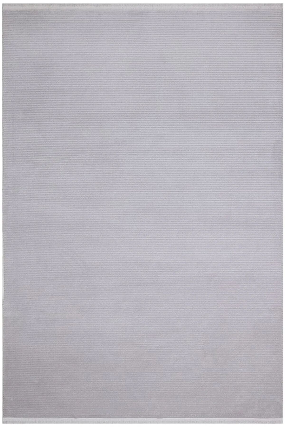 Türkmen Halı Nar Koleksiyonu NR01 Gri Yumuşak Dokulu Hav Toz Vermez Modern Halı