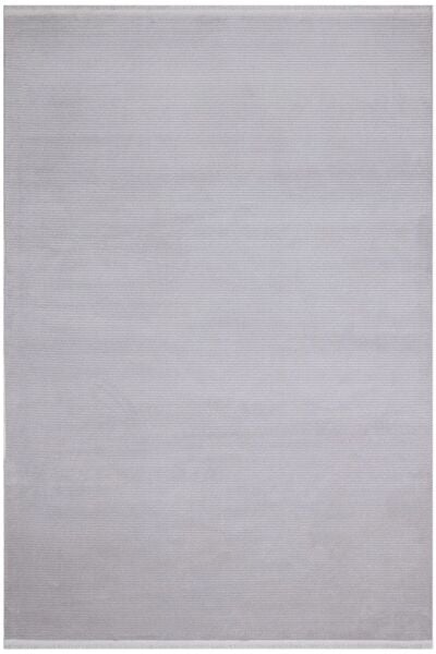 Türkmen Halı Nar Koleksiyonu NR01 Gri Yumuşak Dokulu Hav Toz Vermez Modern Halı