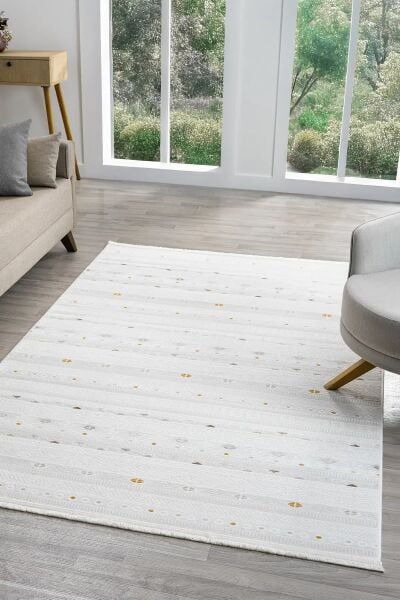 Seyran Halı Sahra 15502 Multi  Akrilik Pamuk Taban Modern Salon Koridor Halısı Yolluk