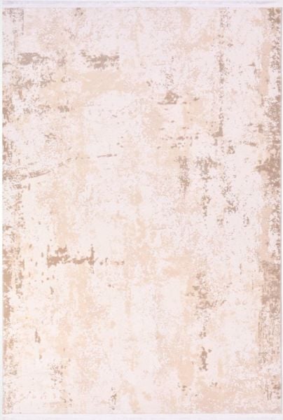 Crea Halı Royal Koleksiyonu 14557K Bambu Viskon Dokuma Modern Makine Halısı Krem My Crea Home