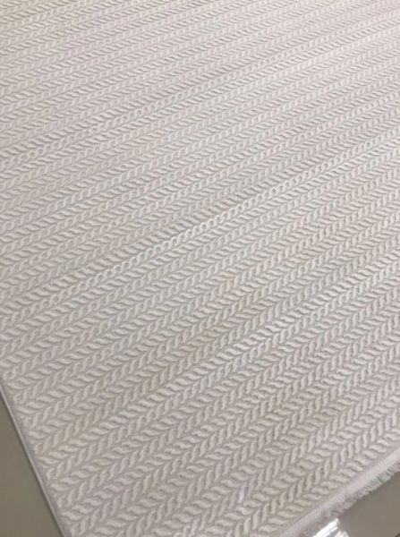 Padişah Lara Koleksiyonu 69710 060 Krem Dokuma Modern Salon Mutfak Halısı Yolluk