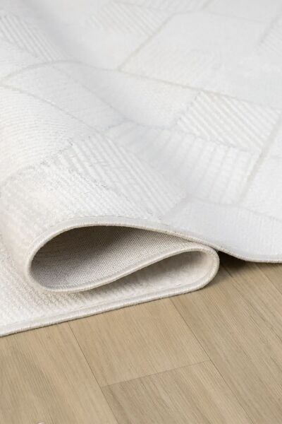 Seyran Halı Sahra 15501 Gri Akrilik Pamuk Taban Modern Salon Koridor Halısı Yolluk