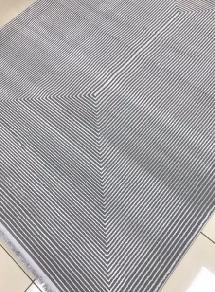 Padişah Lara Koleksiyonu 68351 095 Gri Dokuma Modern Salon Mutfak Halısı Yolluk