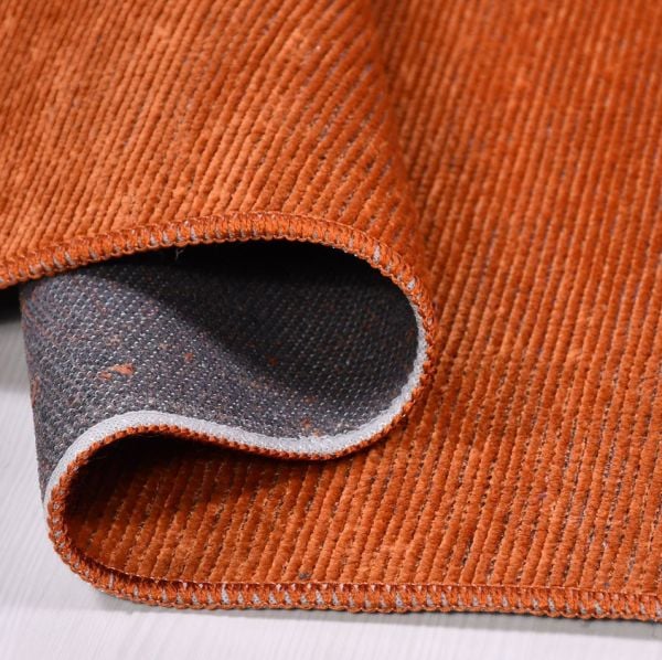 Crea Halı Azade 8200S Turuncu Şönil Halı Dokuma Taban Modern Kilim My Crea Home