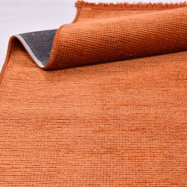Crea Halı Azade 8200S Turuncu Şönil Halı Dokuma Taban Modern Kilim My Crea Home