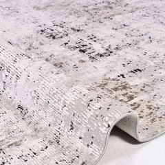 Crea Halı Stone Koleksiyonu 17110 Modern Makine Halısı Gri Bej My Crea Home