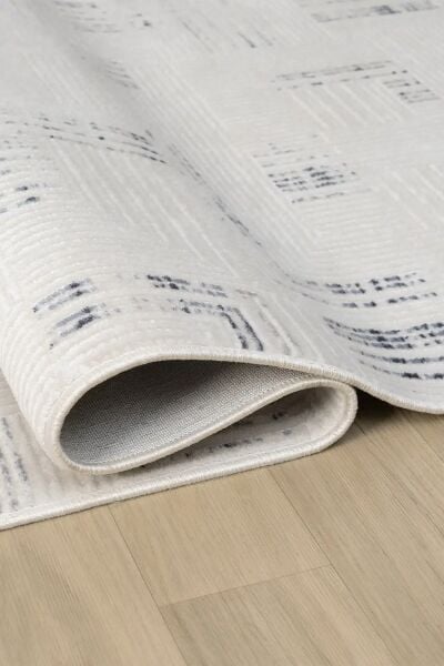 Seyran Halı Sahra 15500 Mavi Akrilik Pamuk Taban Modern Salon Koridor Halısı Yolluk