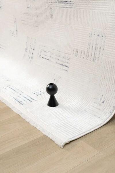 Seyran Halı Sahra 15500 Mavi Akrilik Pamuk Taban Modern Salon Koridor Halısı Yolluk