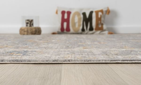 Seyran Asır 0254 Gri Salon Halısı Yolluk Yumuşak Tuşeli Modern Dokuma Makine Halısı