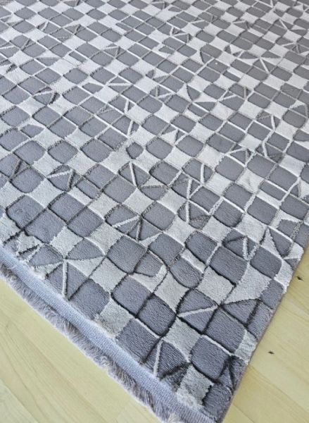 Padişah Lara Koleksiyonu 67878 095 Gri Dokuma Modern Salon Mutfak Halısı Yolluk