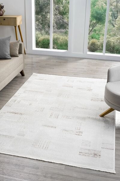 Seyran Halı Sahra 15500 Kahve Akrilik Pamuk Taban Modern Salon Koridor Halısı Yolluk