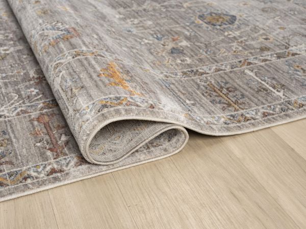 Seyran Asır 0255 Gri Salon Halısı Yolluk Yumuşak Tuşeli Modern Dokuma Makine Halısı