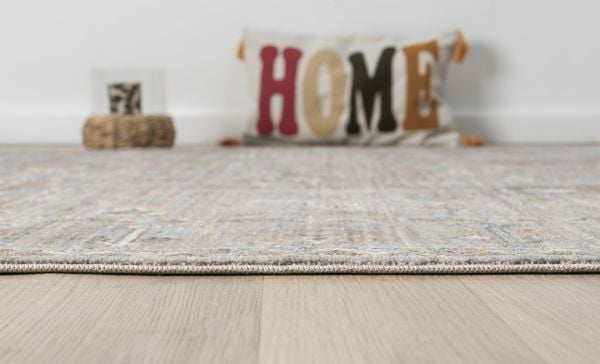 Seyran Asır 0255 Gri Salon Halısı Yolluk Yumuşak Tuşeli Modern Dokuma Makine Halısı