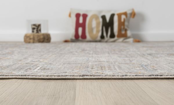 Seyran Asır 0255 Gri Salon Halısı Yolluk Yumuşak Tuşeli Modern Dokuma Makine Halısı