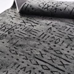 Crea Halı Vena Koleksiyonu 8016S Dokuma Kaymaz Tabanlı Modern Halı Koyu Gri My Crea Home