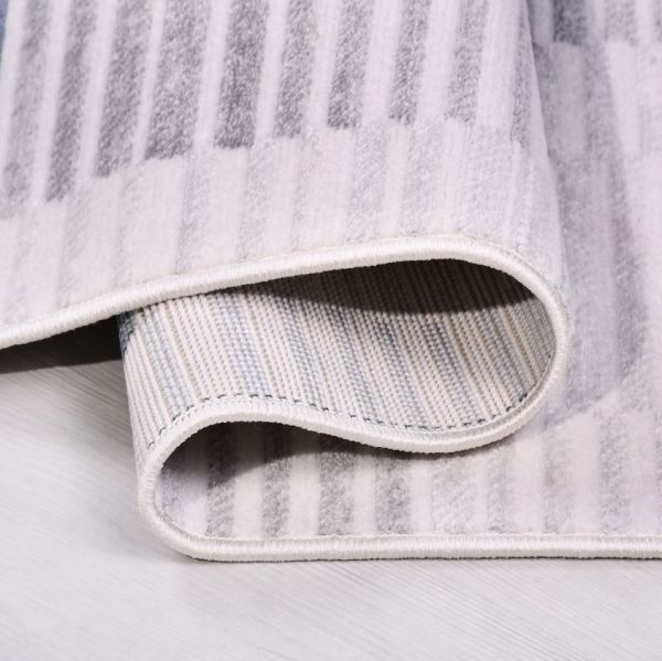 Crea Halı Angel 1050AK Beyaz Mavi Modern Yumuşak Dokulu Halı My Crea Home