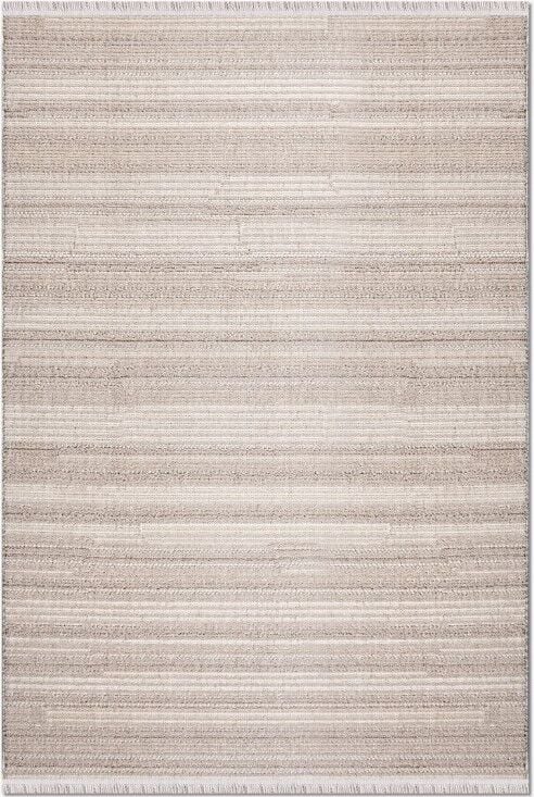 Crea Halı Marjin MJ01K Krem Bej Yumuşak Dokulu Silinebilir ve Hav Yapmayan Modern Salon Yatak Odası Koridor Halısı Yolluk My Crea Home