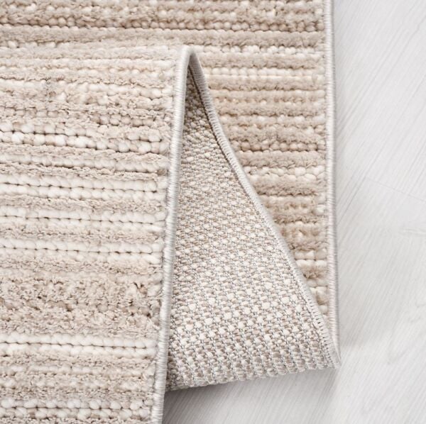 Crea Halı Marjin MJ01K Krem Bej Yumuşak Dokulu Silinebilir ve Hav Yapmayan Modern Salon Yatak Odası Koridor Halısı Yolluk My Crea Home