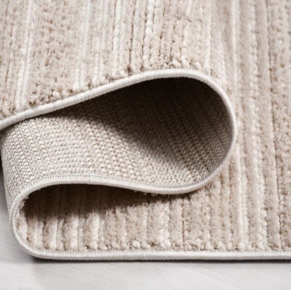 Crea Halı Marjin MJ01K Krem Bej Yumuşak Dokulu Silinebilir ve Hav Yapmayan Modern Salon Yatak Odası Koridor Halısı Yolluk My Crea Home