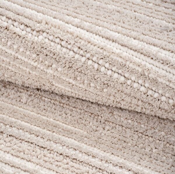 Crea Halı Marjin MJ01K Krem Bej Yumuşak Dokulu Silinebilir ve Hav Yapmayan Modern Salon Yatak Odası Koridor Halısı Yolluk My Crea Home