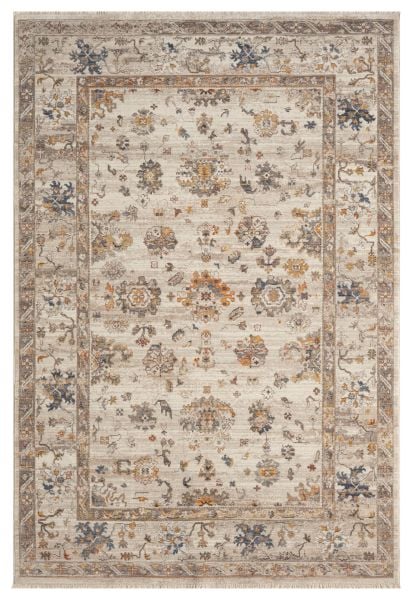 Seyran Asır 0253 Krem Salon Halısı Yolluk Yumuşak Tuşeli Modern Dokuma Makine Halısı