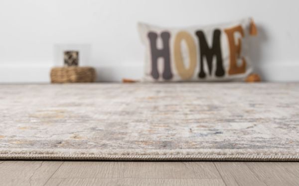 Seyran Asır 0253 Krem Salon Halısı Yolluk Yumuşak Tuşeli Modern Dokuma Makine Halısı