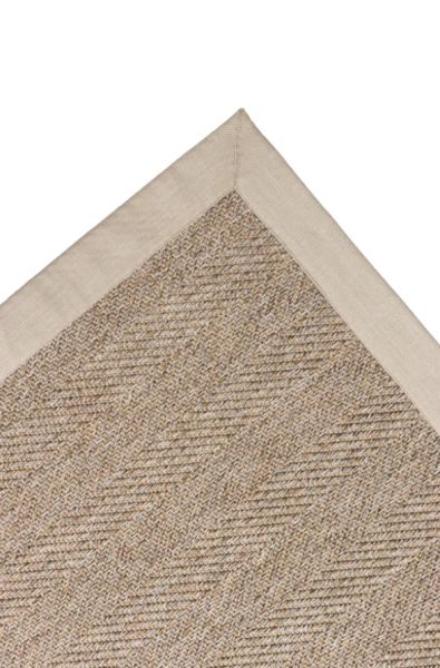 Mocha M202 Hasır Dokulu İthal Sisal Halı Dikdörtgen Bordürlü Bej Sisal Mutfak Koridor Halısı