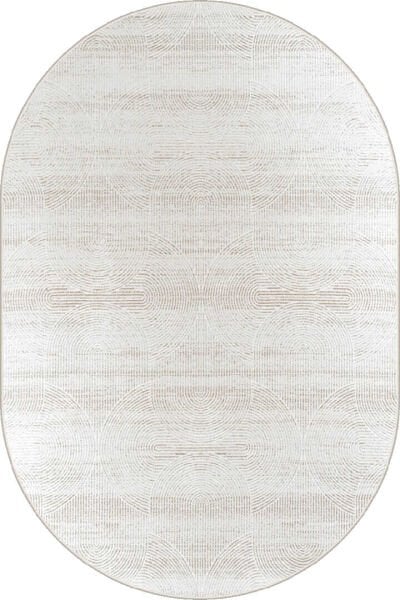 Hayal HYL4 Yumuşak Kadife Kaymaz Taban Dört Mevsim Yıkanabilir Oval Yolluk Dokuma Salon Mutfak Oturma Odası Halısı