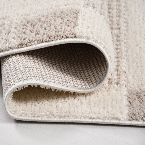 Crea Halı Marjin MJ03K Krem Bej Yumuşak Dokulu Silinebilir ve Hav Yapmayan Modern Salon Yatak Odası Koridor Halısı Yolluk My Crea Home